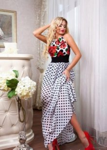 robe longue en popeline
