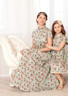 Robe en popeline pour mère et fille