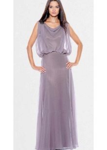 robe longue en satin fluide
