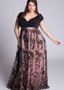robe de soirée en satin pour le plein