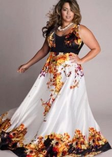robe d'été en satin pour la pleine