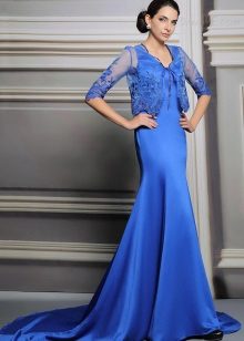robe de sirène de satin