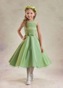 robe verte pour l'obtention du diplôme 4 classe