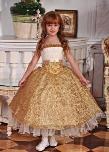 Robe dorée pour l'obtention du diplôme 4 cours