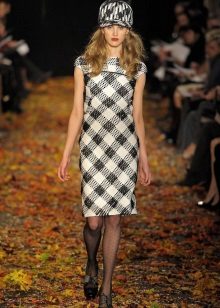 Chapeau pour une robe courte dans une cage