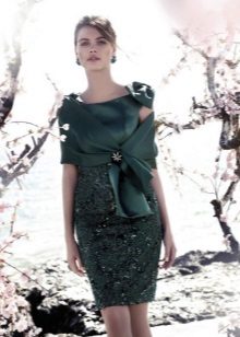 Capa para vestido verde