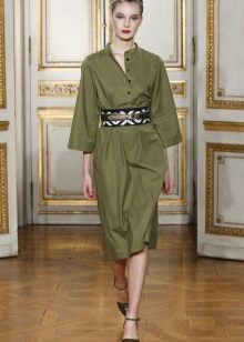 Alça larga para vestido verde