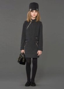 Robe droite tricotée pour les filles
