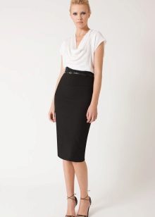 jupe crayon taille haute