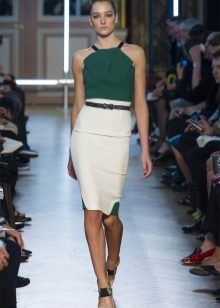 jupe crayon blanche taille haute