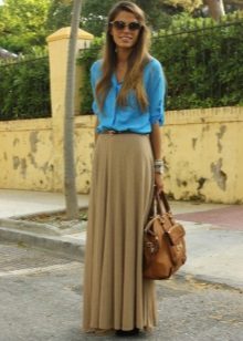 Jupe longue demi-jupe et accessoires