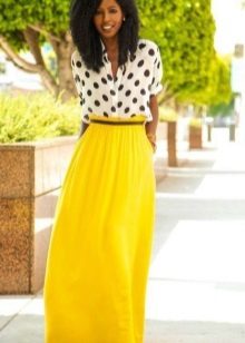 Demi-jupe en coton