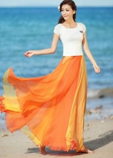 jupe dans les couleurs du sol