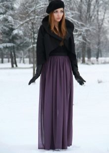 jupe longue d'hiver