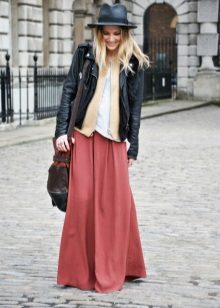 jupe longue pour le temps d'automne