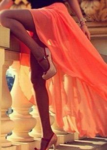jupe maxi asymétrique
