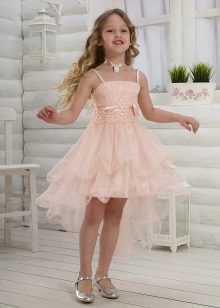 Robe de cocktail en chiffon pour fille