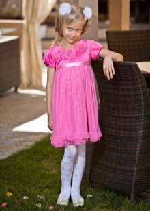 Robe de cocktail pour fille short style Empire