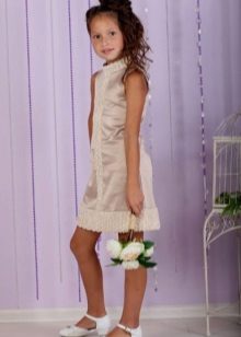 Robe de cocktail pour les filles coupe droite