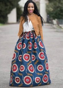 Jupe longue conique pour filles très minces