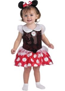 Robe de Nouvel An pour la fille de 2 ans Mickey Mouse