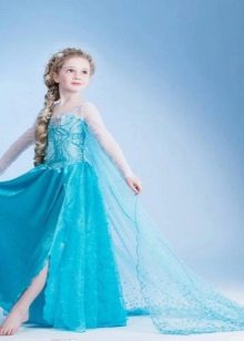 Robe de Noël pour les filles avec une fente