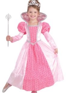 Robe du Nouvel An de la princesse pour la fille dans un sol