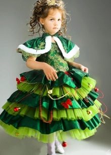 Robe de Noël pour une fille de 6 ans Sapin