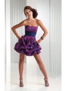 robe en taffetas à rayures