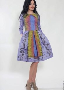 robe lumineuse de taffetas