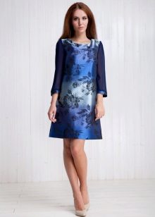 élégante robe en taffetas de viscose