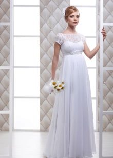 Robe de mariée de maternité en taffetas