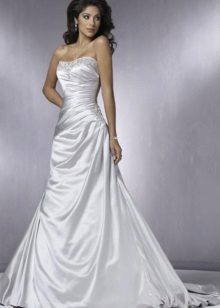 robe de mariée en taffetas laconique