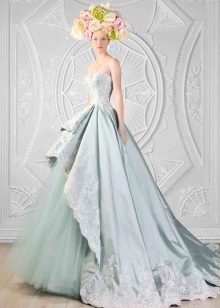 robe de mariée sophistiquée en taffetas
