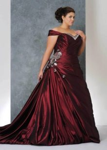 robe de soirée en taffetas pour le plein
