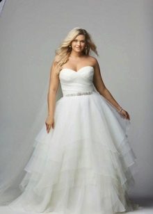 robe de mariée pour plein de taffetas