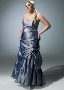 Robe bustier en taffetas