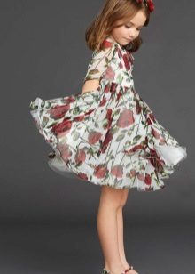 Robe imprimée pour une fille de 5 ans