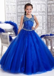 Robe magnifique élégante pour la fille sur les bretelles