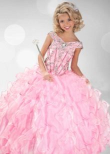 Robe de bal élégante pour les filles avec des strass