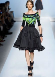 jupe moelleuse noire