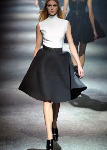 jupe en jean noir