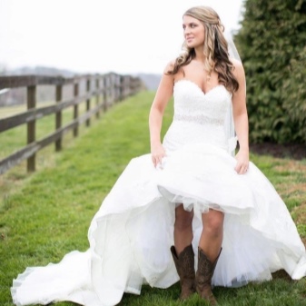 Mariée rustique en bottes