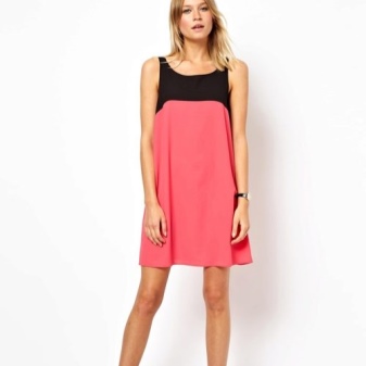 Robe en viscose bicolore
