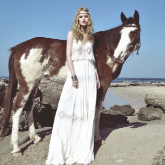 Boho robe avec de la dentelle
