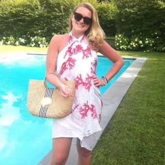 Sac en paille tissée à sarong