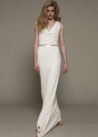 Robe de mariée à la grecque avec un haut gratuit