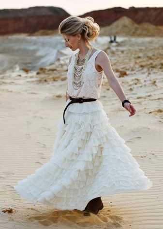 Robe de mariée de la mariée bohème