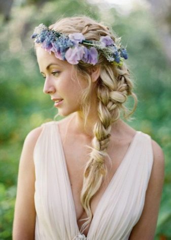 Coiffure de mariage rustique
