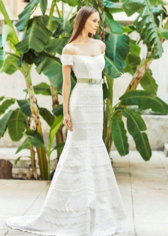 Robe de mariée Christos Costarellos à bretelles
